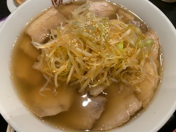 「ねぎチャーシュー麺」@喜多方ラーメン 坂内 武蔵小山店の写真