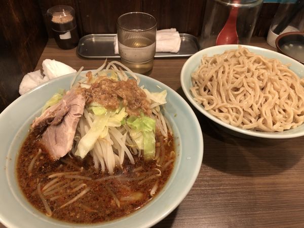 「つけ麺中盛950円」@立川マシマシ 栄住吉店の写真