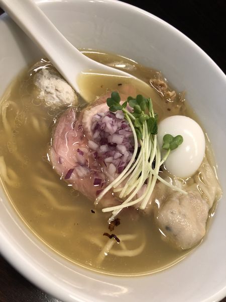 「味玉塩そば1200円」@麺屋 ルリカケスの写真