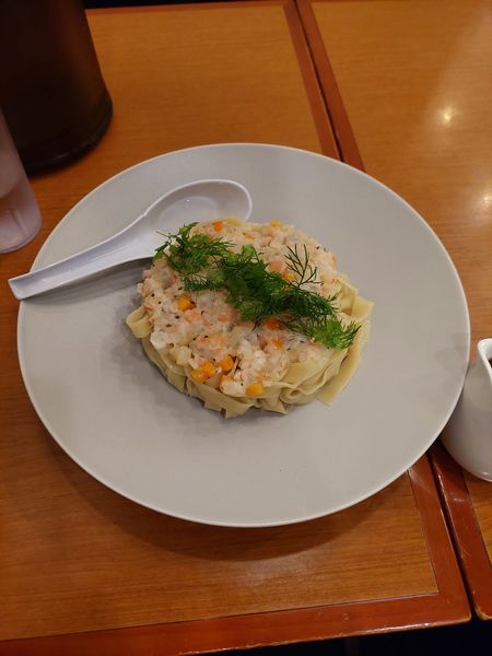 「シマエビのガトー仕立てとそのビスク」@稲荷屋の写真