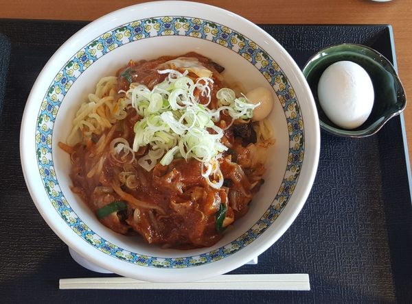 「中本インスパイヤ激辛油そば」@萩ノ宮製麺所 佐沼店の写真