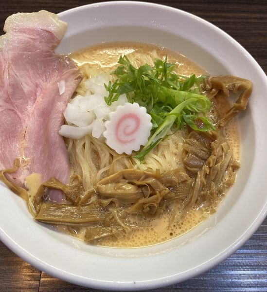 「【限定】冷製あん肝らーめん　１１００円」@麺屋 煮干と鶏 ひんなの写真