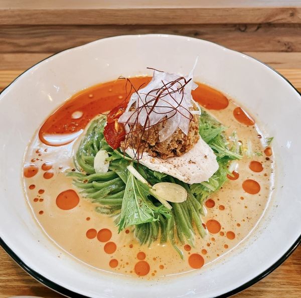 「えびと豆乳の冷製担々麺」@えびそば 緋彩の写真