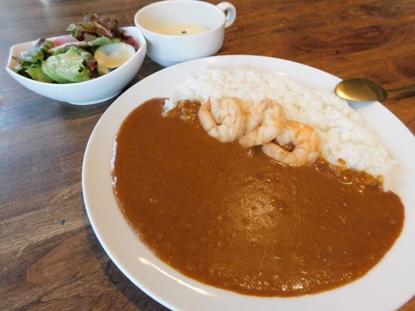 「世界で３番目に美味しいエビカレーセット￥８５０」@エビストロ EBIZO 柏本店の写真