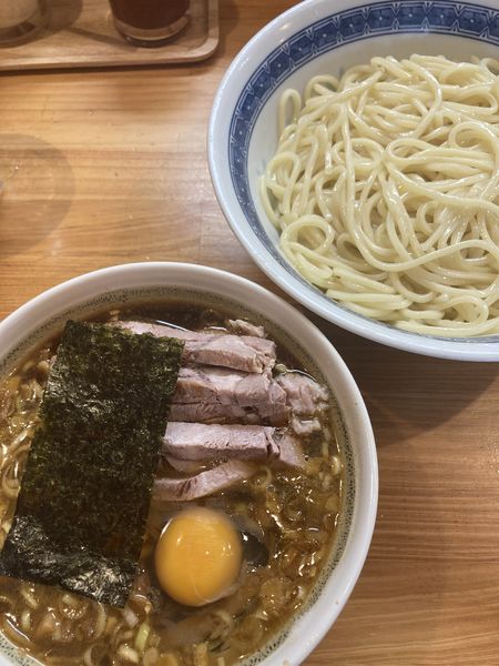「つけ麺、並、チャーシュー小、生卵」@自家製中華そば としおかの写真