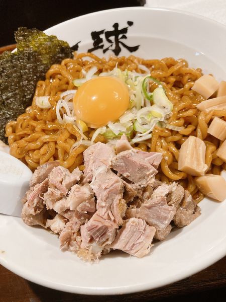 「油そば (中) 850円」@一球の写真