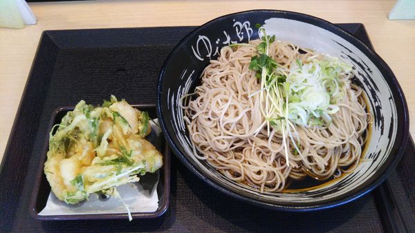 「ほぼ海老だけのかきあげそば、大盛(クーポン)」@ゆで太郎 荒川沖店の写真