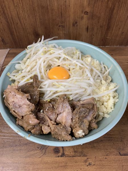 「大まぜそば950円 肉増し100円」@ラーメン二郎 池袋東口店の写真