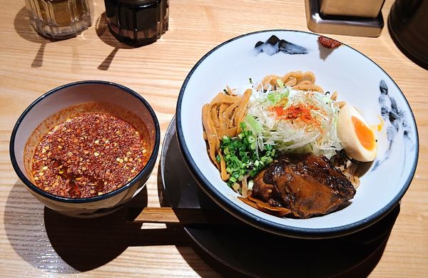 「辛紅つけ麺(冷盛･4丁目)＋追い柚子」@AFURI 辛紅 新宿サブナードの写真