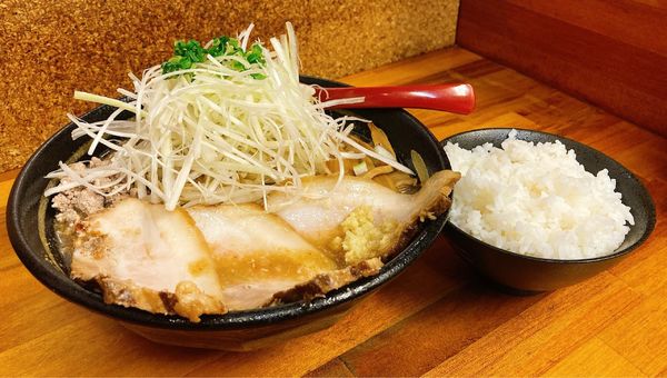 「味噌ガッツチャーシュー麺＋小ライス」@らーめん 味噌ガッツ お花茶屋店の写真