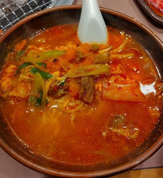 「カルビラーメン」@本格炭火焼き肉 吾妻の写真