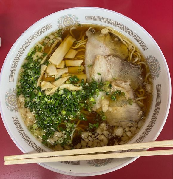 「中華そば大盛」@十八番 引野店の写真