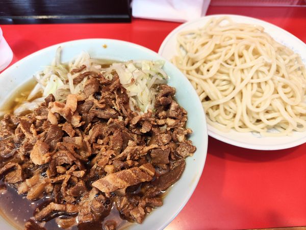 「チャシューやさいつけそば（中盛）」@丸長 目白店の写真