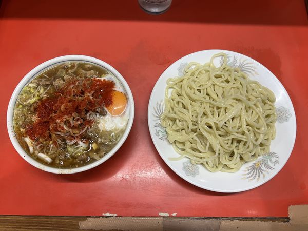 「チャーシュー・玉子つけメン(ちょい辛)1250円」@つけめん 丸長 桜台店の写真