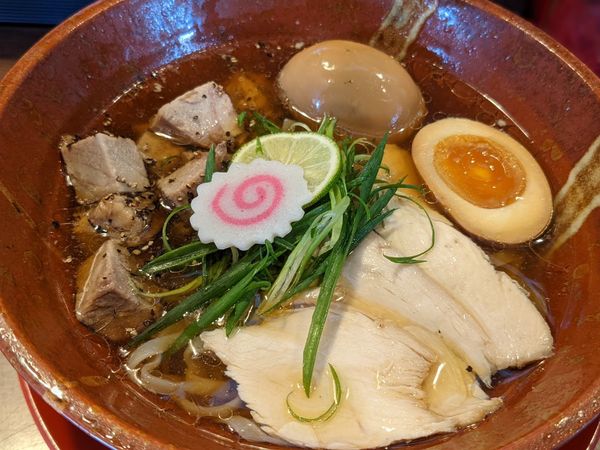 「限定冷しラーメン」@中華そば 花京 天六店の写真