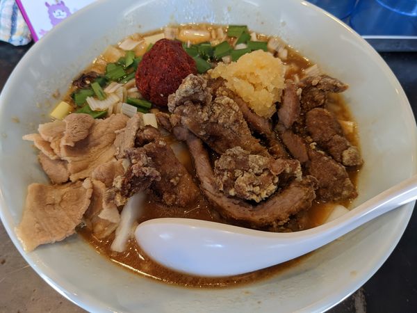 「辛パーコー麺（ニンニク）」@miso noodle 板橋パーコーパーコーの写真