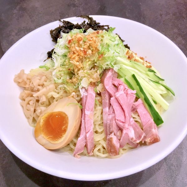 「限定の煮干冷やし葱そばスープ付き。¥1200。」@西永福の煮干箱の写真