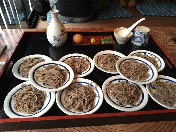 「皿そば」@そば処 本陣鶴屋の写真