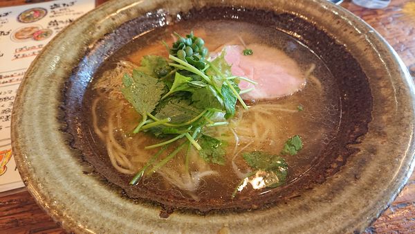 「鶏煮干しそば+大盛」@鶏そば HIBARIの写真