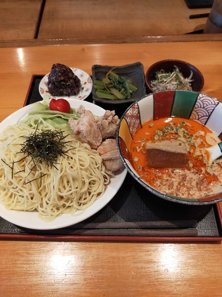 「冷やし胡麻つけ麺御膳」@旬魚菜・炭火焼・鍋・星火の写真