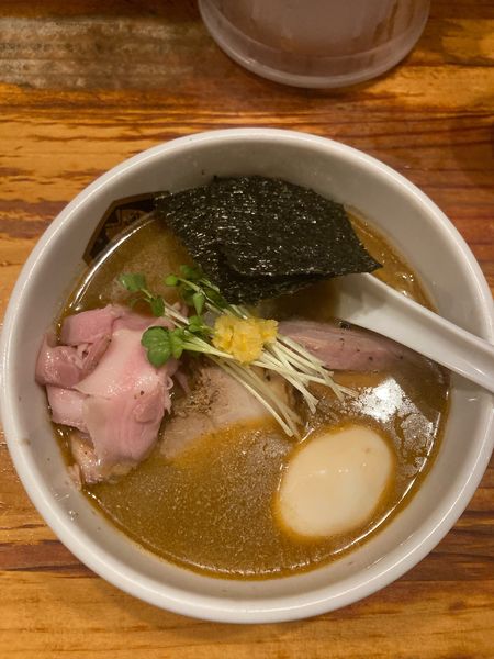 「海老味噌伊吹いりこらーめん」@真鯛らーめん 麺魚の写真