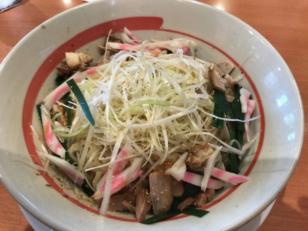 「ｶﾞｰﾘｯｸが効いたねぎ塩まぜめん」@幸楽苑 足立江北店の写真