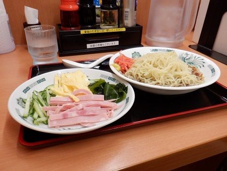「黒酢しょうゆ冷し麺」@日高屋 早稲田西口店の写真