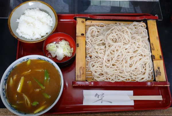 「カレー南ばんせいろ（950円）＋大盛り（100円）」@そば処 栄亀庵の写真