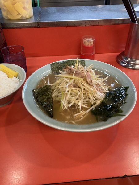 「ネギラーメン、半ライス」@ラーメンショップ 荏田店の写真