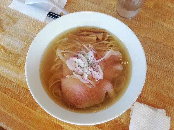 「塩ラーメン」@湖麺屋 Reel Cafeの写真