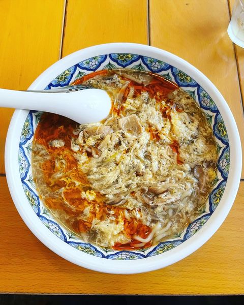 「スーラータンメン」@中国ラーメン 揚州商人 市川二俣店の写真