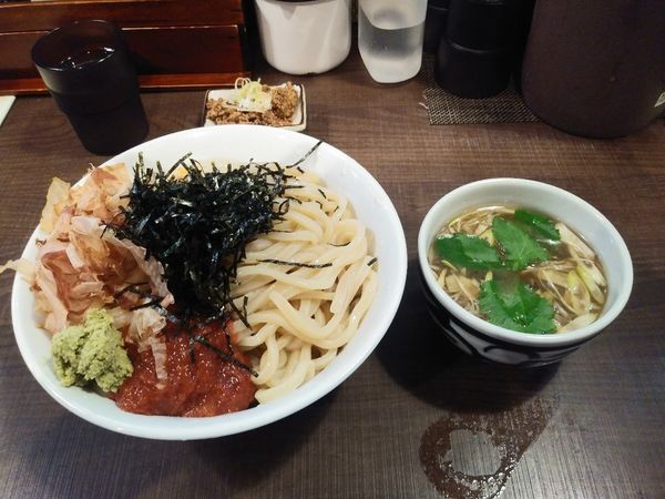 「梅ワサビつけ麺　中盛　1100円」@自家製麺 じゃじゃ。の写真