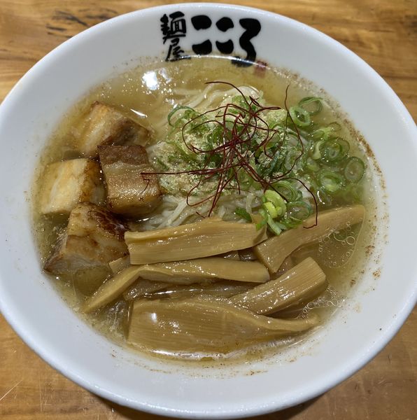 「【月曜限定】冷やしラーメン(塩)　７８０円」@麺屋こころ 六角橋店の写真