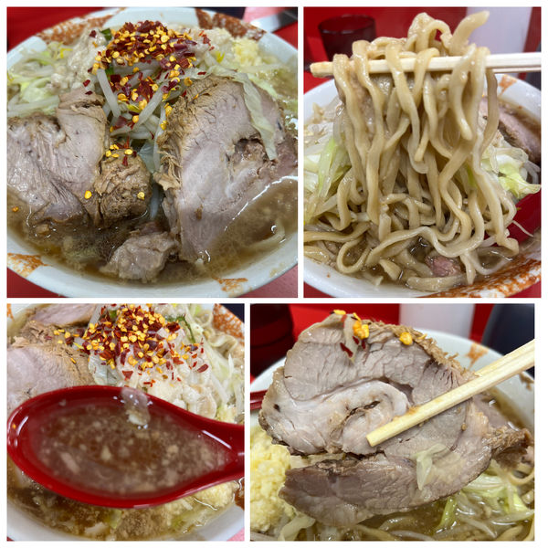 「小ラーメン 800円 ニンニクアブラ」@ラーメン二郎 一橋学園店の写真