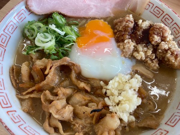 「肉玉そば(並)＋スペシャル」@元祖 肉玉そば越智の写真