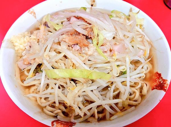 「小ラーメン(ニンニク・アブラ)」@ラーメン二郎 一橋学園店の写真