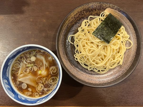 「つけめん(1玉/えびわんたん2コ入り)」@麺屋 はやしまるの写真