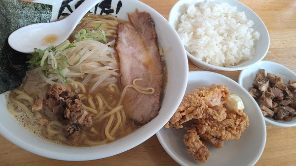 「ラーメン、Bセット」@全開屋の写真