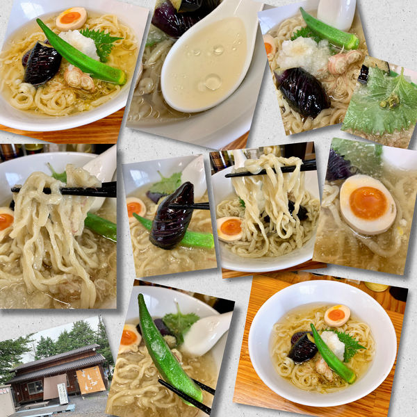 「【限定】夏野菜のみぞれ冷しそば　山椒の香り850円」@中華そば よしかわの写真