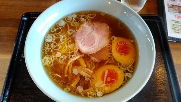 「和風らーめん1玉+味玉子」@和風らーめん 夢館の写真