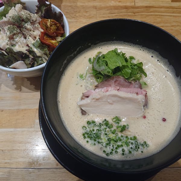 「伊勢海老らぁめん1000円、チャーシュー丼500円」@麺家 獅子丸の写真