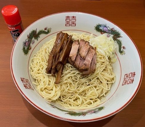 「まぜそば（煮干しの効いたまぜそば）麺大盛850円。」@中華そば さとう 元町店の写真