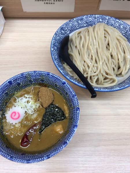 「カレーつけ麺　大盛400g 1050円」@狼煙 大宮店の写真