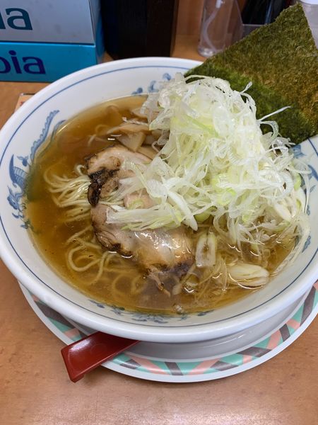 「塩ラーメン　ネギトッピング」@らーめん勇志郎製麺研究所の写真
