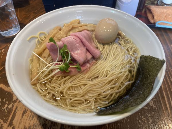 「水鷄中華そば（塩）」@麺屋たつみ 喜心 狭山店の写真