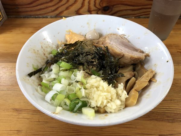 「たれそば(並、麺半分) 930円」@ハイマウントの写真