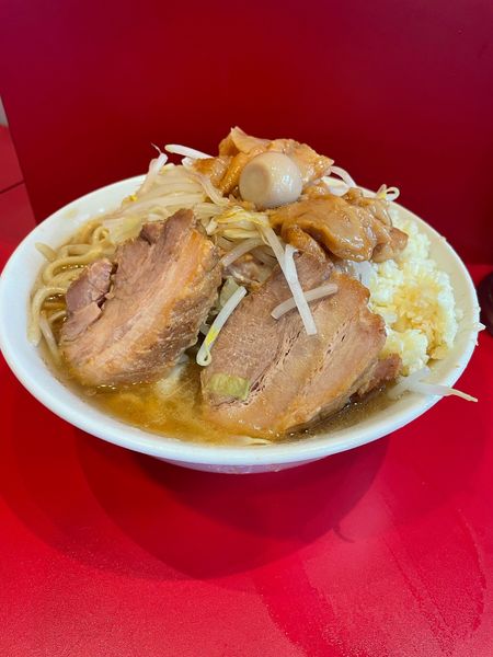 「ラーメン　ニンニクマシマシアブラ」@麺屋HEROの写真