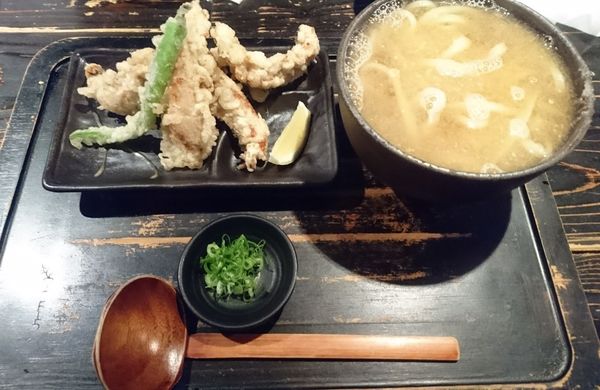 「土ごぼう天うどん」@手打うどん 山元麺蔵の写真