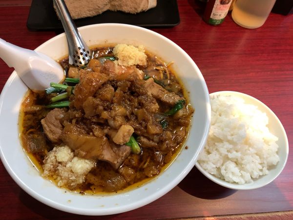 「スタ満ソバ（細麺）900円」@元祖スタミナ満点らーめん すず鬼の写真