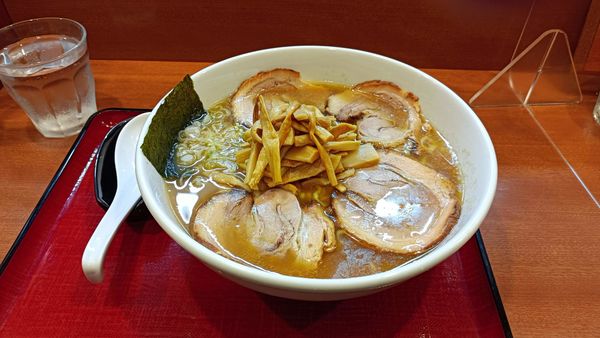 「中華麺中盛チャーシューメンマ足し」@めん 和正の写真